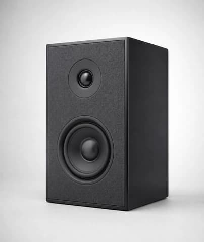 Basics Stereo 2.0 Speakers for PC or Laptop with Volume Control, 3.5mm Aux Input, USB-Powered, 1 Pair, Black